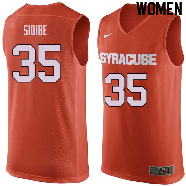 Women #35 Bourama Sidibe Syracuse Orange College Basketball Jerseys Sale-Orange